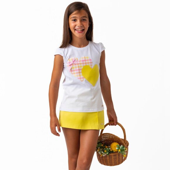 LITTLE GIRLS CLOTHES YELLOW AGRELO SET